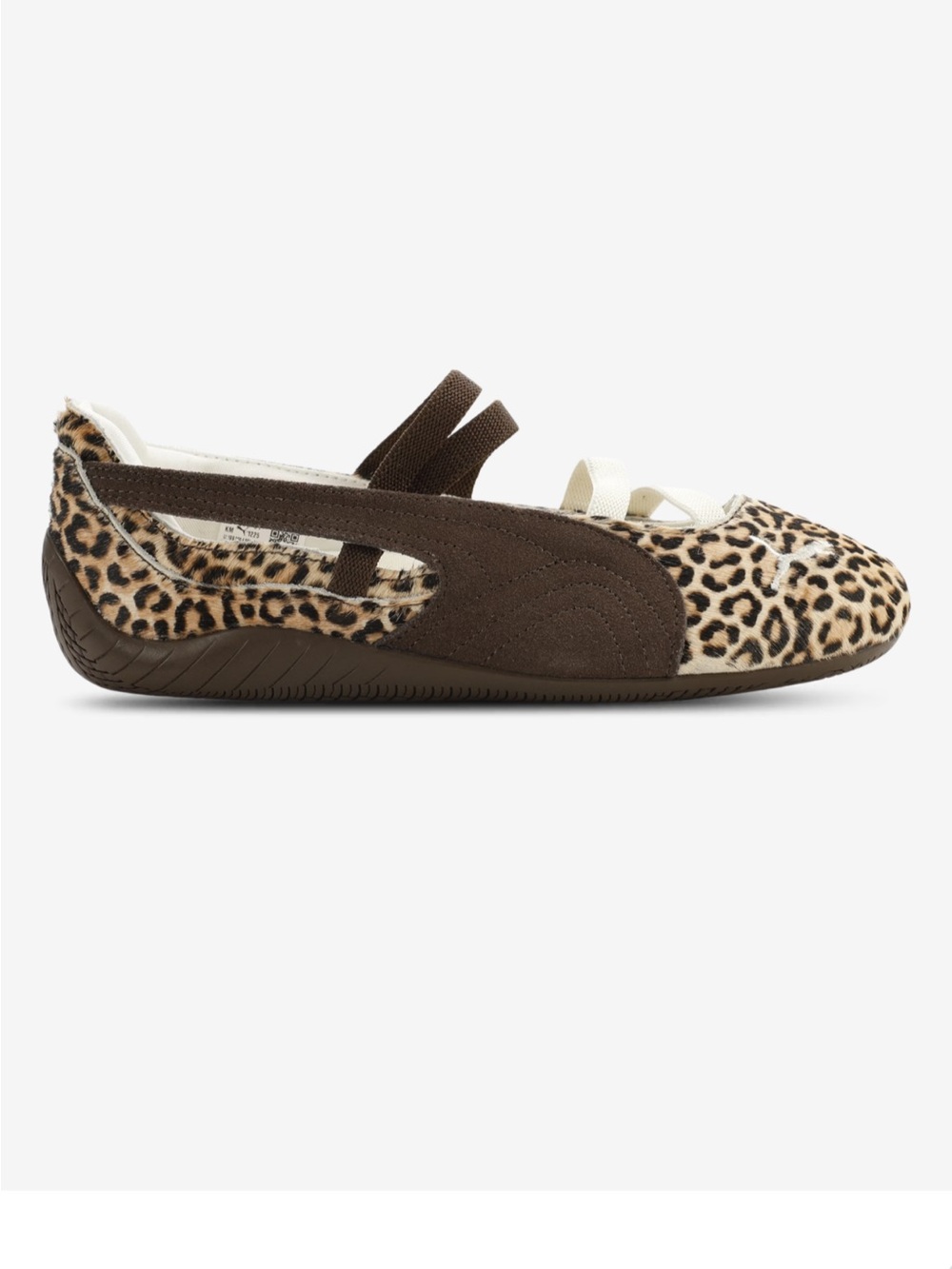 Puma Women's Leopard Print Brown Tan Slip-On Athletic Shoe